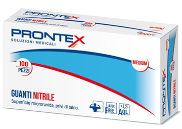 PRONTEX GUANTO IN NITRILE SENZA POLVERE PICCOLO 6/7 100 PEZZI - Farmacia Mortise