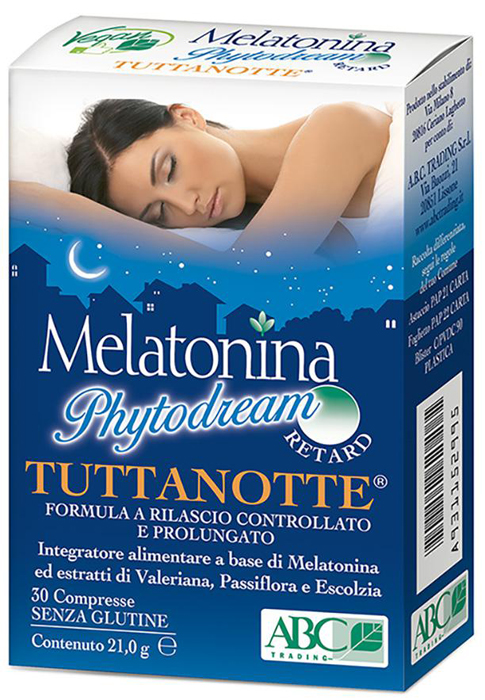MELATONINA PHYTODREAM TUTTANOTTE RETARD 30 COMPRESSE - Farmacia Mortise