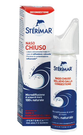 STERIMAR IPERTONICO NASO CHIUSO RAME E MANGANESE SPRAY 50 ML - Farmacia Mortise