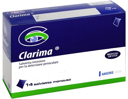 SALVIETTA PERIOCULARE CLARIMA 14 PEZZI - Farmacia Mortise