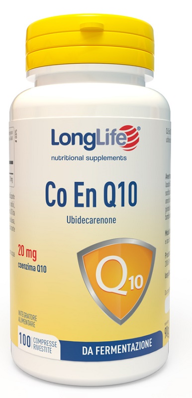 LONGLIFE CO EN Q10 20MG 100 COMPRESSE RIVESTITE - Farmacia Mortise