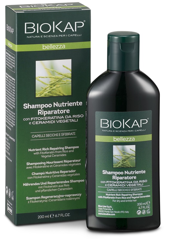 BIOKAP BELLEZZA SHAMPOO NUTRIENTE/RIPARATORE 200 ML BIOSLINE - Farmacia Mortise