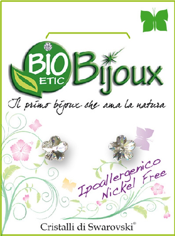 ORECCHINO FIORE 6MM CRYSTAL - Farmacia Mortise