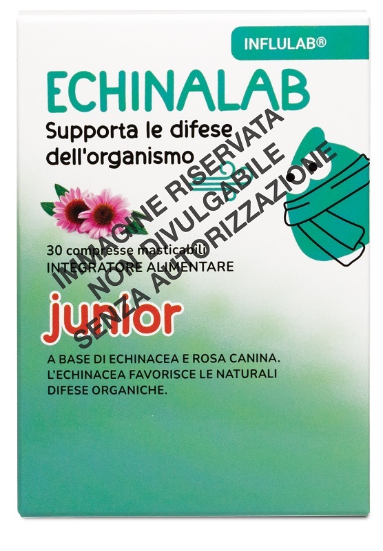 LABORATORIO DELLA FARMACIA ECHINALAB JUNIOR 30 COMPRESSE MASTICABILI 30 G LINEA INFLULAB - Farmacia Mortise