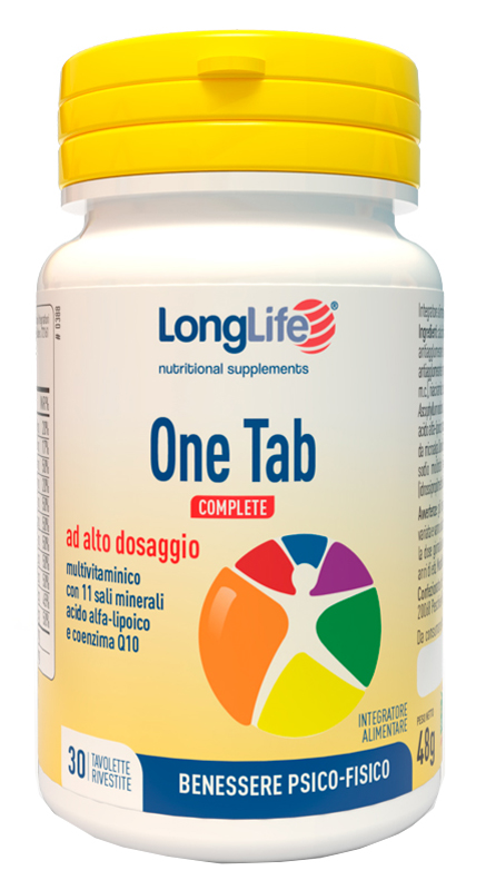 LONGLIFE ONE TAB COMPLETE 30 TAVOLETTE RIVESTITE - Farmacia Mortise