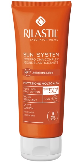 RILASTIL SUN SYSTEM PHOTO PROTECTION THERAPY SPF50+ LATTE 100 ML - Farmacia Mortise