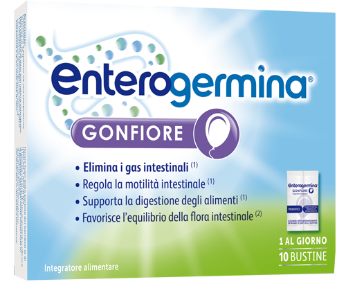 ENTEROGERMINA GONFIORE 10 BUSTINE BIPARTITE - Farmacia Mortise