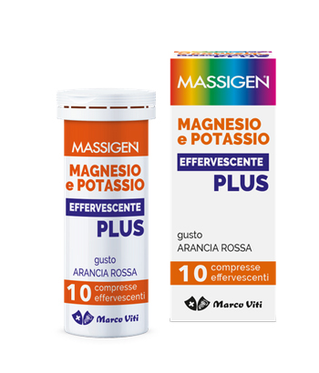 MASSIGEN MAGNESIO E POTASSIO EFFERVESCENTE PLUS 10 COMPRESSE - Farmacia Mortise