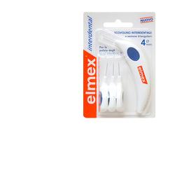 ELMEX INTERDENTAL SCOVOLINO INTERDENTALE 4 MM 6 TESTINE + MANICO - Farmacia Mortise