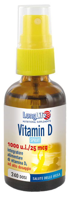 LONGLIFE VITAMIN D 1000UI SPRAY 30 ML - Farmacia Mortise