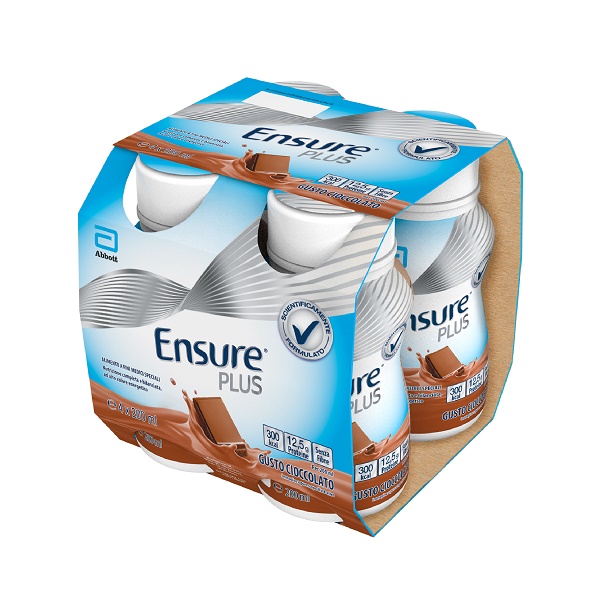 ENSURE PLUS CIOCCOLATO 4 BOTTIGLIE DA 200 ML - Farmacia Mortise