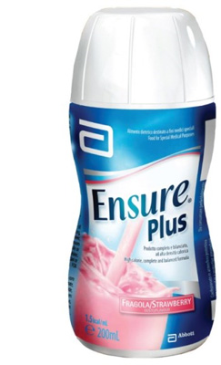 ENSURE PLUS FRAGOLA 4 BOTTIGLE DA 200 ML - Farmacia Mortise
