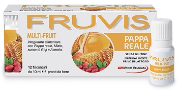 FRUVIS MULTI-FRUIT PAPPA REALE 12 FLACONCINI DA 10 ML - Farmacia Mortise