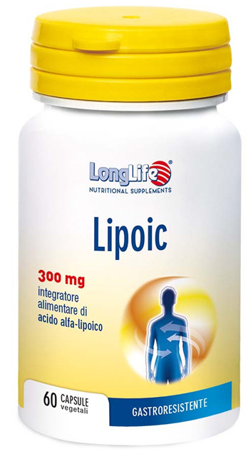 LONGLIFE LIPOIC 300 MG 60 CAPSULE VEGETALI DA 500 MG - Farmacia Mortise