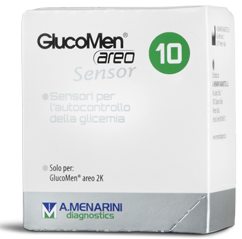STRISCE GLUCOMEN AREO SENSOR PER ANALISI DEL GLUCOSIO 10 PEZZI - Farmacia Mortise