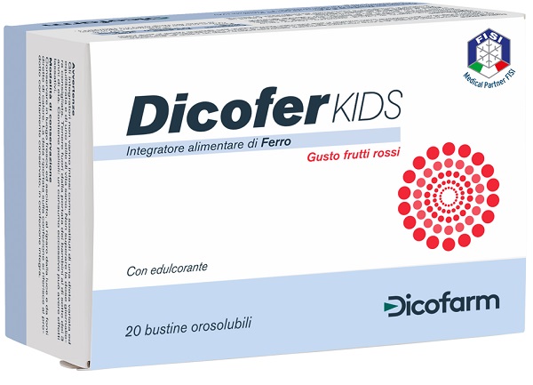 DICOFER KIDS 20 BUSTINE OROSOLUBILI - Farmacia Mortise