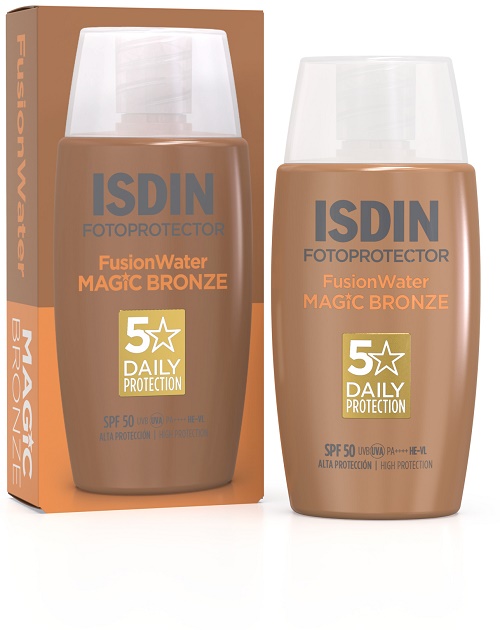 FUSION WATER MAGIC COLOR BRONZE SPF50 50 ML - Farmacia Mortise