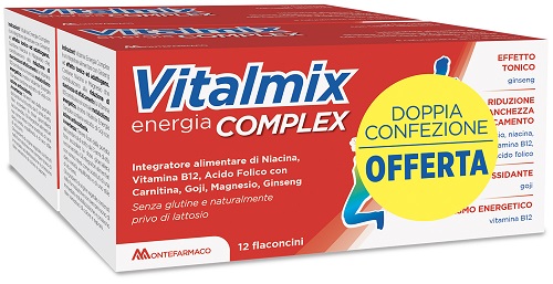 VITALMIX COMPLEX BIPACK 2 CONFEZIONI DA 12 FLACONCINI DA 12 ML - Farmacia Mortise