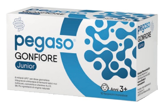 PEGASO GONFIORE JUNIOR 10 FLACONCINI MONODOSE DA 10 ML SENZA GLUTINE NATURALMENTE PRIVO DI LATTOSIO - Farmacia Mortise