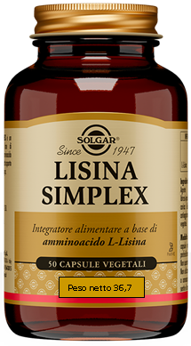 LISINA SIMPLEX 50 CAPSULE VEGETALI - Farmacia Mortise
