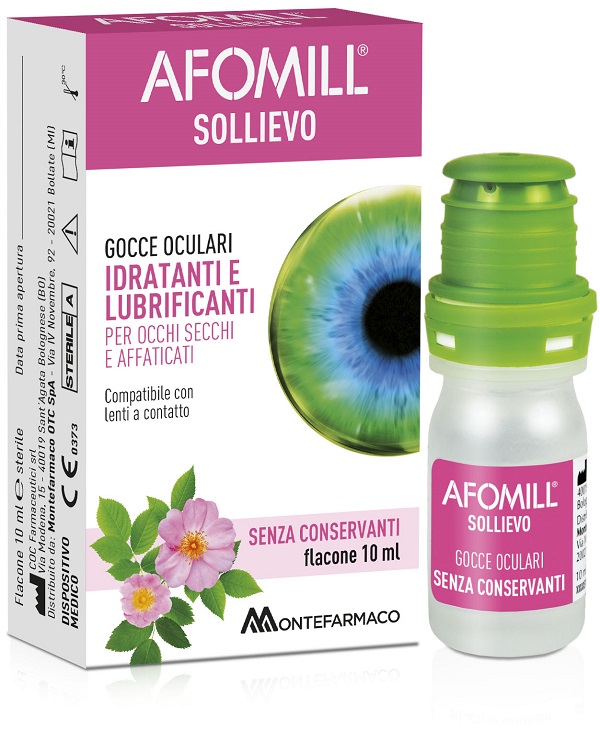 AFOMILL SOLLIEVO GOCCE OCULARI SOLLIEVO OCCHI 10 ML - Farmacia Mortise