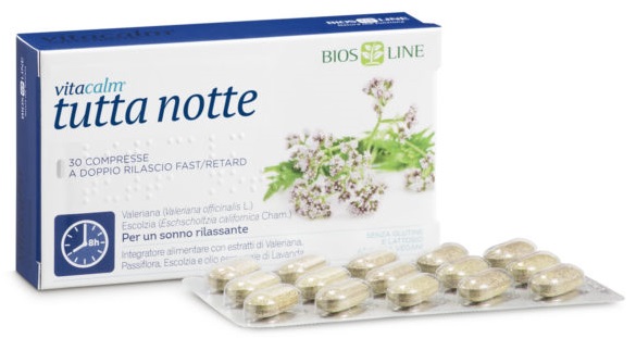 VITACALM TUTTA NOTTE FAST/RETARD 30 COMPRESSE - Farmacia Mortise