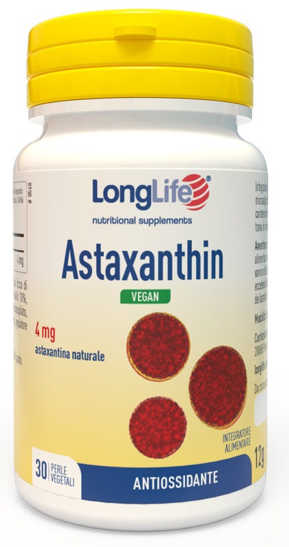 LONGLIFE ASTAXANTHIN 30 PERLE VEGETALI - Farmacia Mortise