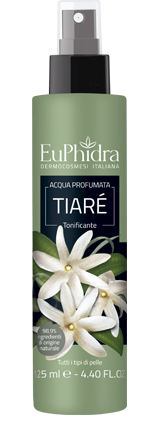 EUPHIDRA ACQUA PROFUMATA TIARE' IN FLACONE CON ETICHETTA POMPA SPRAY - Farmacia Mortise