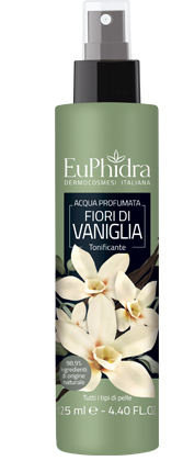 EUPHIDRA ACQUA PROFUMATA VANIGLIA IN FLACONE CON ETICHETTA POMPA SPRAY - Farmacia Mortise