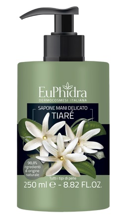 EUPHIDRA SAPONE LIQUIDO MANI TIARE' IN FLACONE CON ETICHETTA DISPENSER - Farmacia Mortise