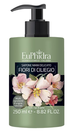 EUPHIDRA SAPONE LIQUIDO MANI CILIEGIO IN FLACONE CON ETICHETTA DISPENSER - Farmacia Mortise