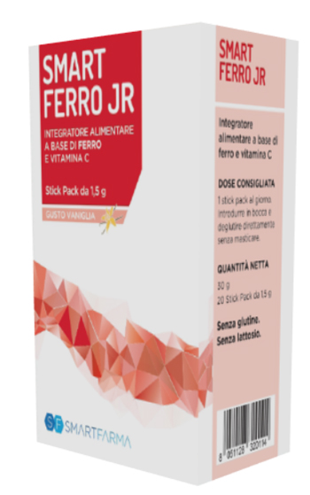 SMART FERRO JR 20 STICK PACK GUSTO VANIGLIA - Farmacia Mortise
