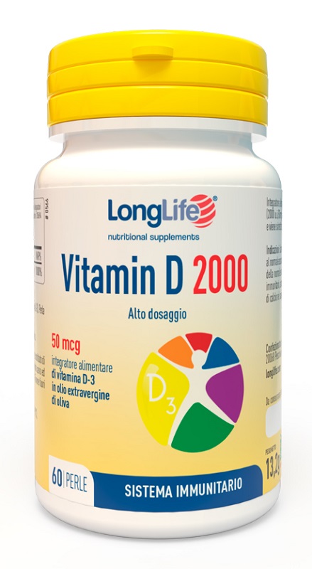 LONGLIFE VITAMIN D 2000 UI 60 PERLE - Farmacia Mortise