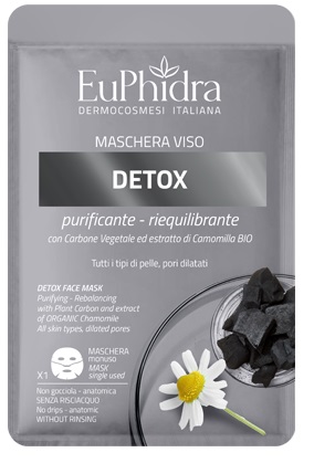 EUPHIDRA MASCHERA VISO DETOX 1 PEZZO - Farmacia Mortise