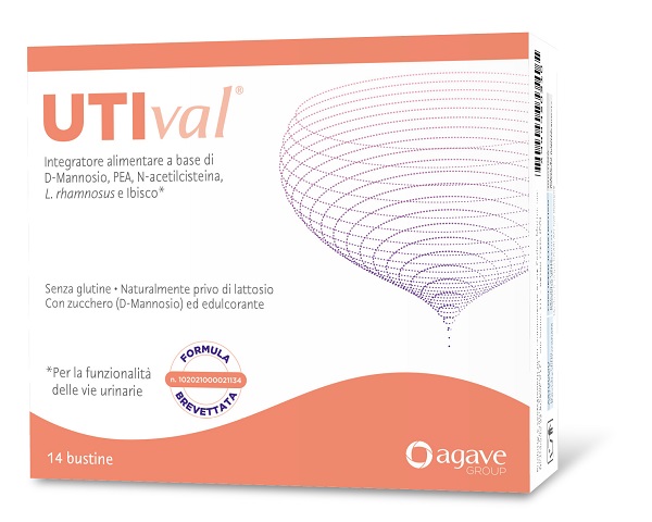 UTIVAL 14 BUSTINE SENZA GLUTINE NATURALMENTE PRIVO DI LATTOSIO CON ZUCCHERO D-MANNOSIO ED EDULCORANTE FORMULA BREVETTATA N. 102021000021134 - Farmacia Mortise