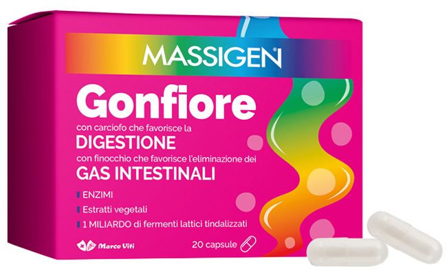 MASSIGEN GONFIORE 20 CAPSULE - Farmacia Mortise