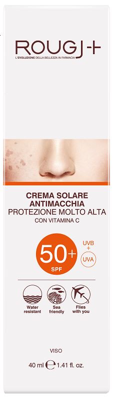 ROUGJ SOLARE SPF50+ VISO ANTIMACCHIA VITAMINA C 40 ML - Farmacia Mortise