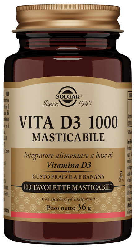 VITA D3 1000 100 TAVOLETTE MASTICABILI - Farmacia Mortise