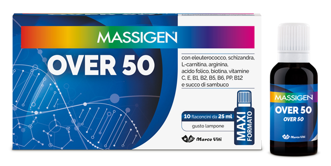MASSIGEN OVER 50 10 FLACONI DA 25 ML - Farmacia Mortise