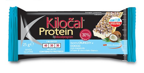 KILOCAL PROTEIN BARRETTA CIOCCOLATO BIANCO COCCO 25 G - Farmacia Mortise