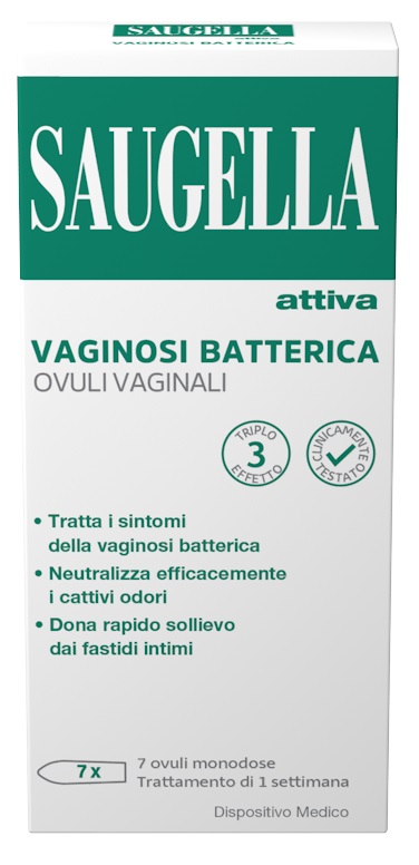 SAUGELLA ATTIVA VAGINOSI BATTERICA 7 OVULI VAGINALI - Farmacia Mortise