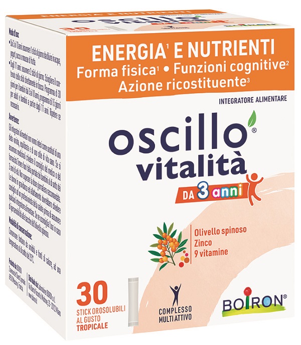 OSCILLO VITALITA' 3+ 30 STICK OROSOLUBILI - Farmacia Mortise