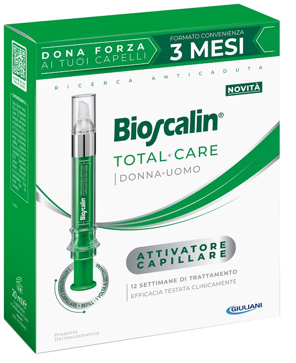 BIOSCALIN TOTAL CARE ATTIVATORE CAPILLARE 2 APPLICATORI MULTIDOSE X 10 ML - Farmacia Mortise