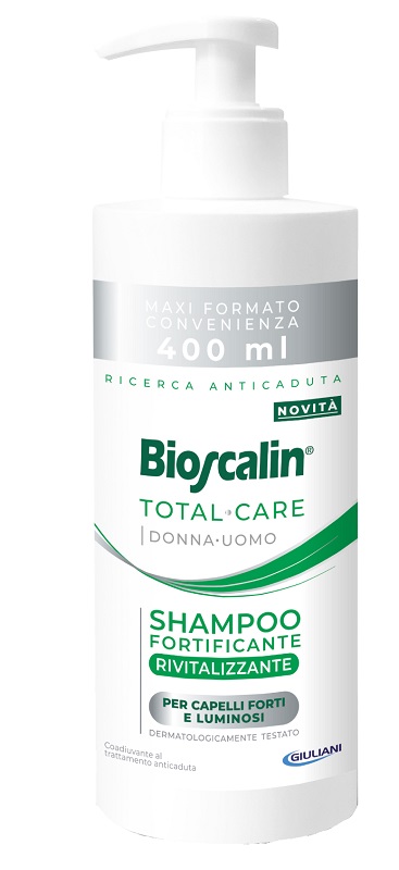 BIOSCALIN TOTAL CARE SHAMPOO FORTIFICANTE RIVITALIZZANTE 400 ML - Farmacia Mortise