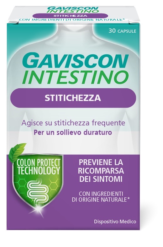 GAVISCON INTESTINO STITICHEZZA 30 CAPSULE - Farmacia Mortise