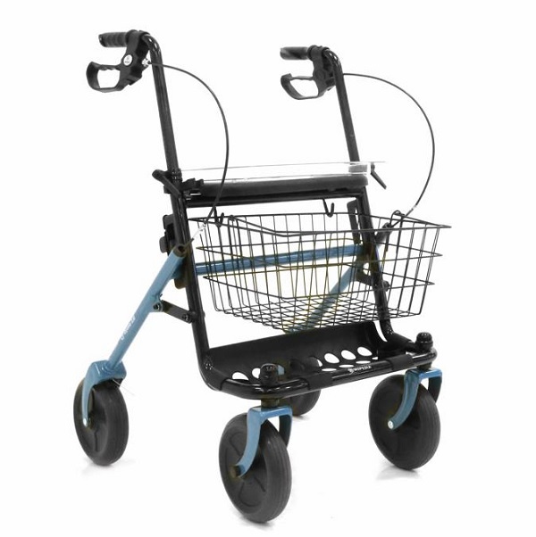 ROLLATOR IN ACCIAIO MOPEDIA DYONE 2,0 AZZURRO - Farmacia Mortise