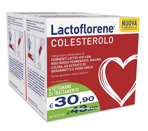 LACTOFLORENE COLESTEROLO BIPACK 20 + 20 BUSTINE NEW - Farmacia Mortise