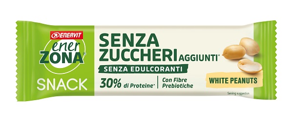 ENERZONA SNACK ARACHIDI COPERTURA BIANCA AL LATTE SENZA ZUCCHERI AGGIUNTI 33 G - Farmacia Mortise