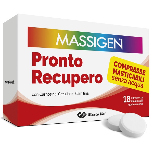 MASSIGEN PRONTO RECUPERO 18 COMPRESSE MASTICABILI - Farmacia Mortise