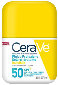 CERAVE FLUIDO PROTEZIONE SOLARE IDRATANTE INVISIBILE SPF50 50 ML - Farmacia Mortise